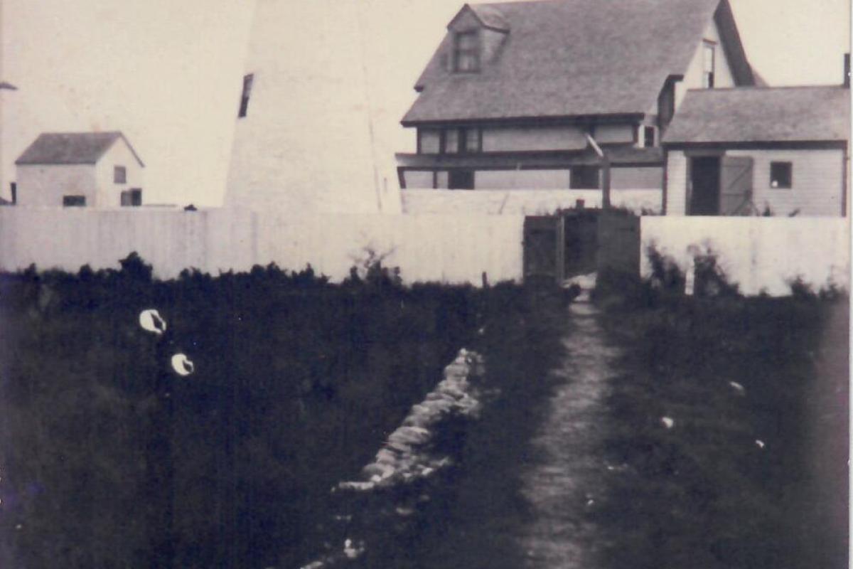 Light House with Houses in background