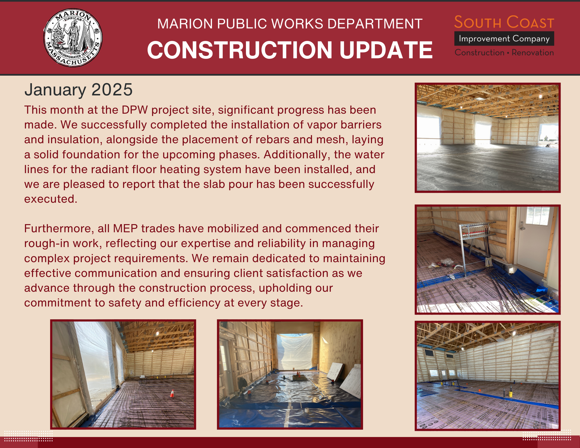 Marion DPW Construction Updates - Jan 2025 Horizontal